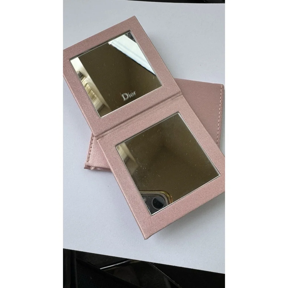 Dior Beauty Mirror Pink With Pouch Flip Mirror